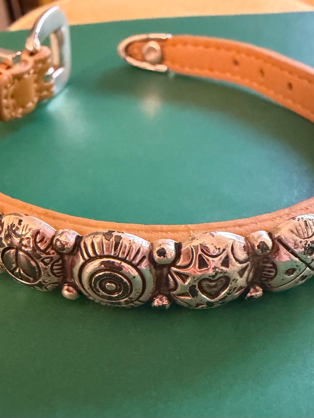Brighton Harmony Bandit Brown Leather Bracelet